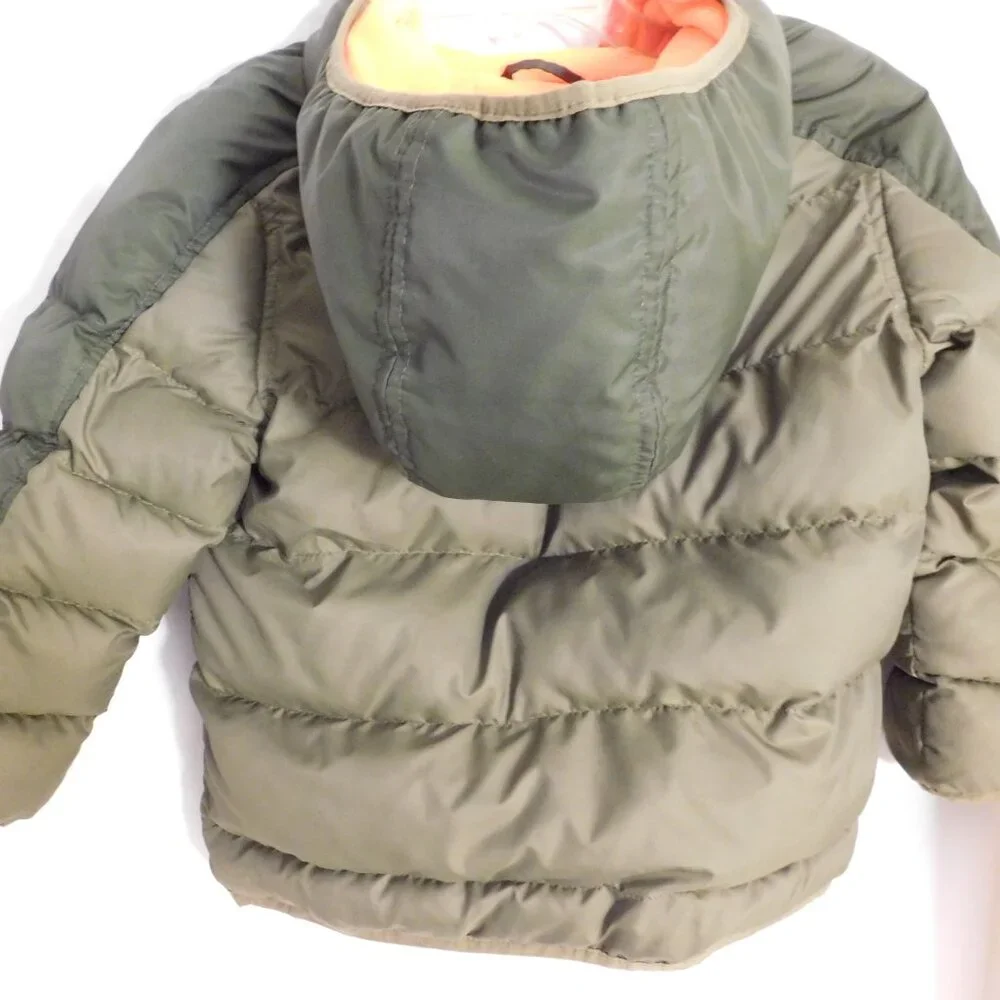 Champion Puffer Jacket Venture Loft Green/Orange Boys Size XS 4-5